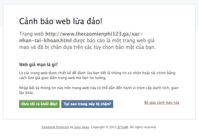 Người dùng Facebook được tặng thẻ cào 500.000 đồng? ảnh 5 facebook-protector