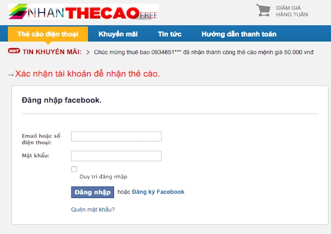 Người dùng Facebook được tặng thẻ cào 500.000 đồng? ảnh 3 an-cap-tai-khoan-facebook