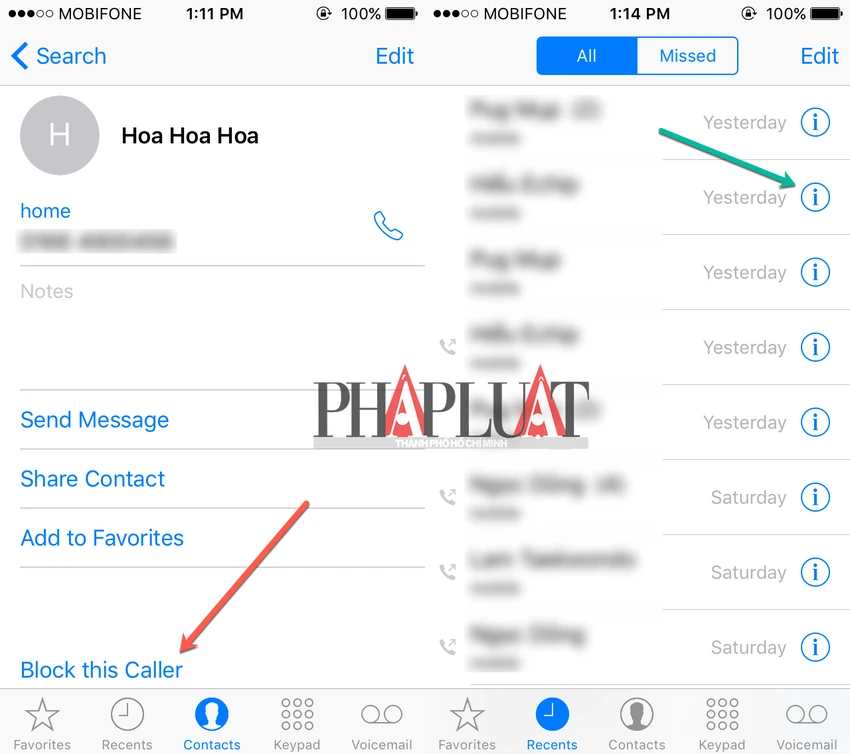 Chặn các số điện thoại lạ, quấy rối trên iPhone