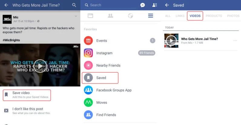 Facebook đã cho phép xem video khi không có mạng ảnh 1 Save video để xem lại khi không có mạng