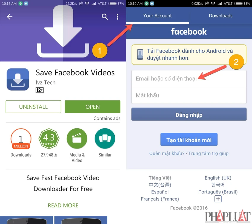 save fb videos