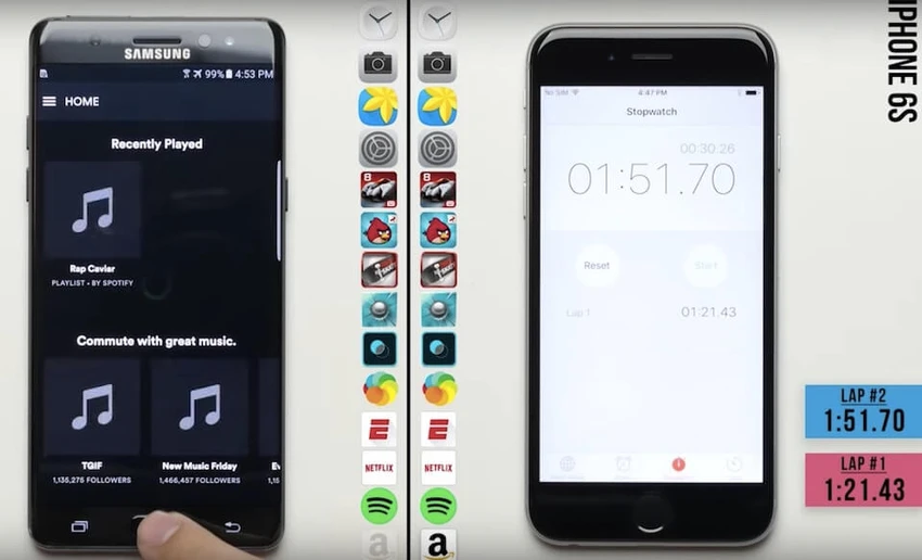 Galaxy Note 7 vẫn kém xa iPhone 6S ảnh 1 Galaxy Note 7 vẫn kém xa iPhone 6S ảnh 1