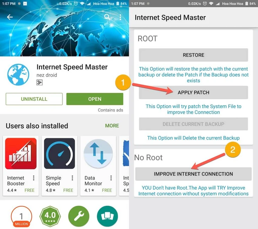 Internet speed master