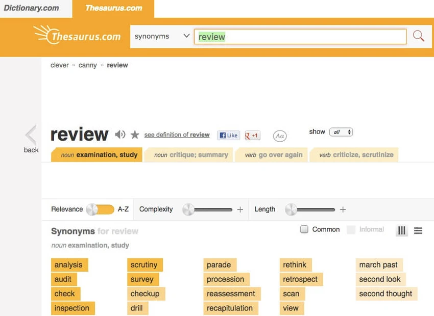 Thesaurus