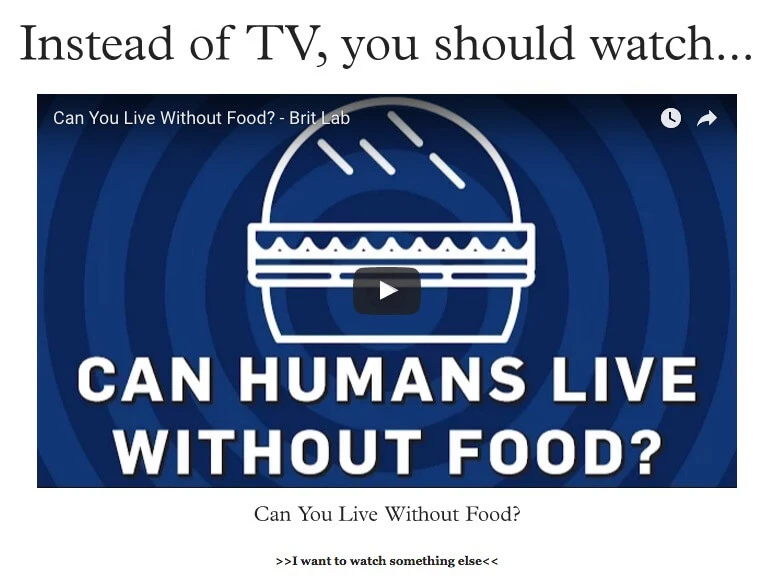 Unplug the TV 