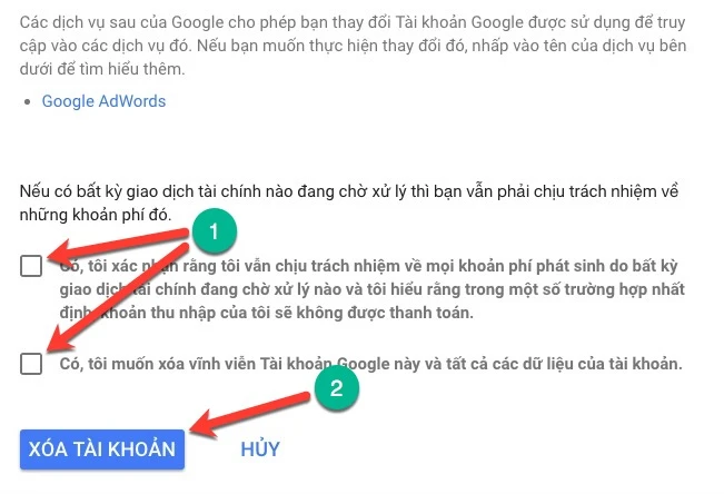 4 bước để xóa vĩnh viễn tài khoản Google ảnh 4 4 bước để xóa vĩnh viễn tài khoản Google ảnh 4