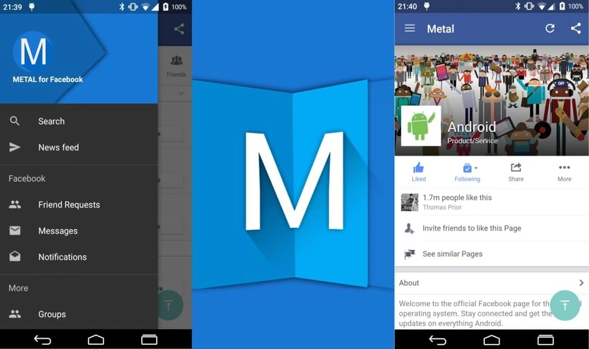 metal for facebook