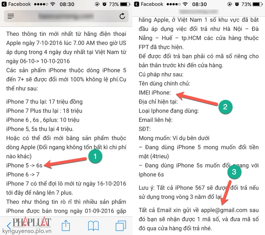 lừa đảo iphone