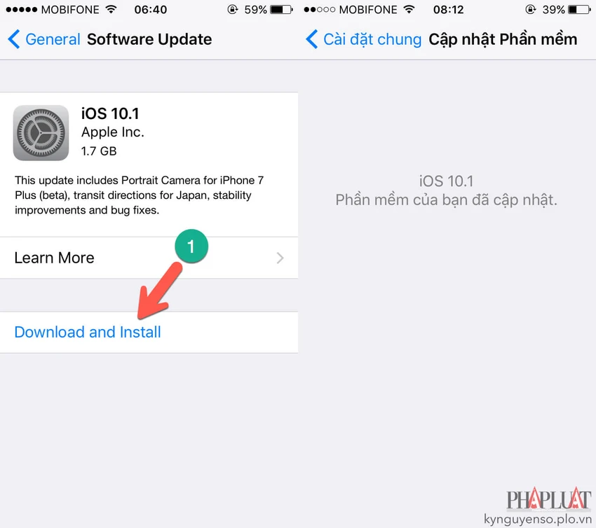 2 cách cập nhật iOS 10.1 cho iPhone ảnh 1 iOS 10.1