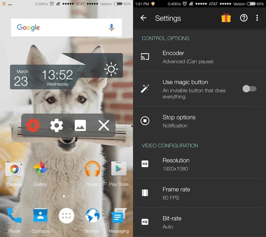 3 ứng dụng quay màn hình trên Android ảnh 2 az screen recorder