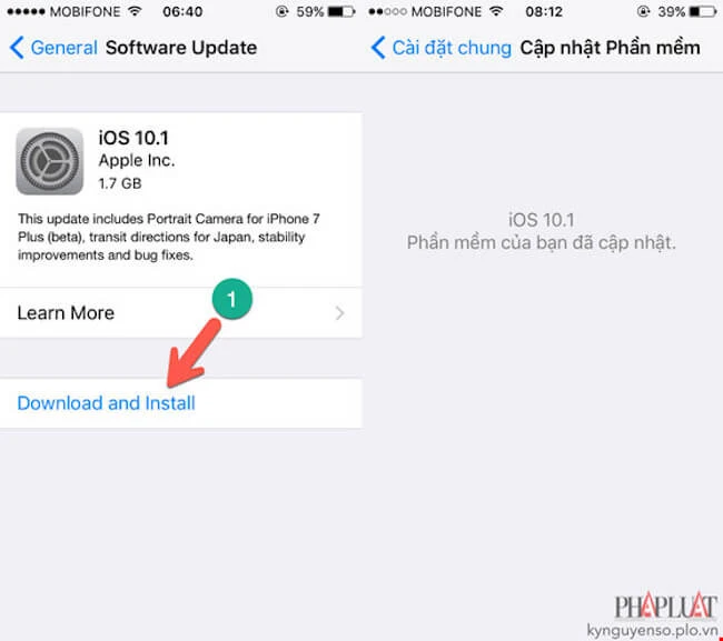 update ios