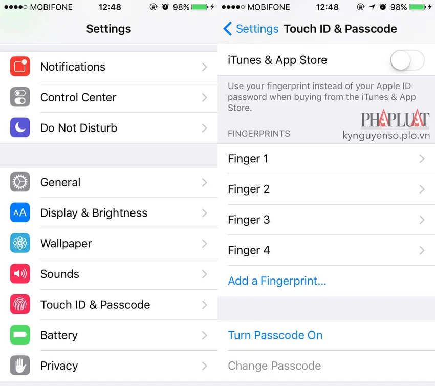 mã hóa dữ liệu trên ios