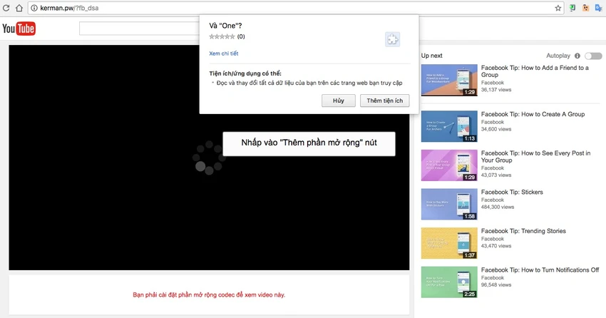 youtube giả mạo
