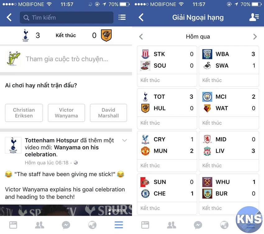 facebook sports