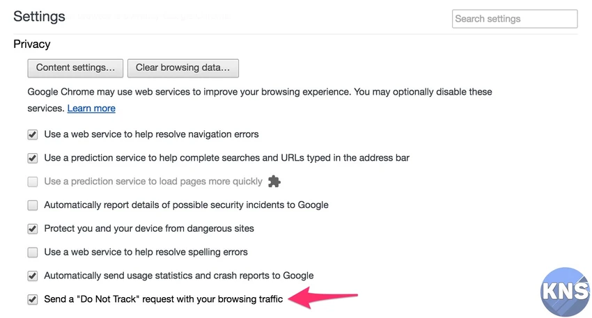 do not track