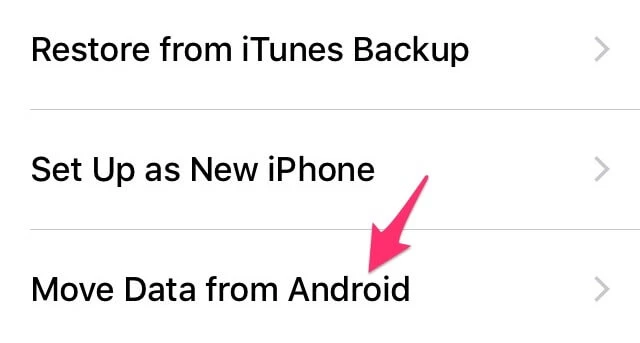 Mẹo chuyển dữ liệu nhanh từ Android sang iPhone ảnh 1 move to ios
