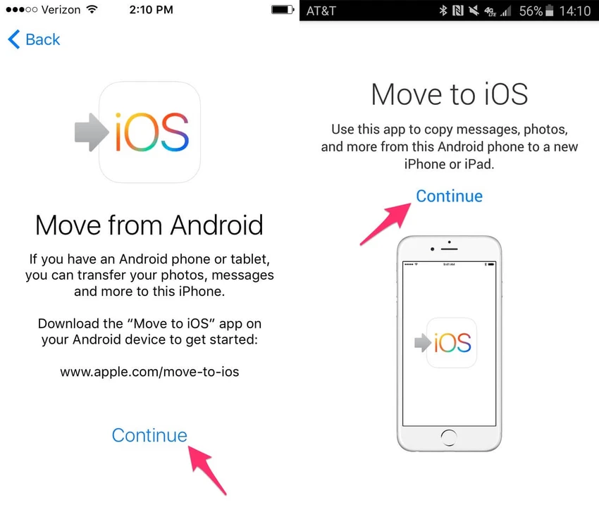 Mẹo chuyển dữ liệu nhanh từ Android sang iPhone ảnh 3 move to ios