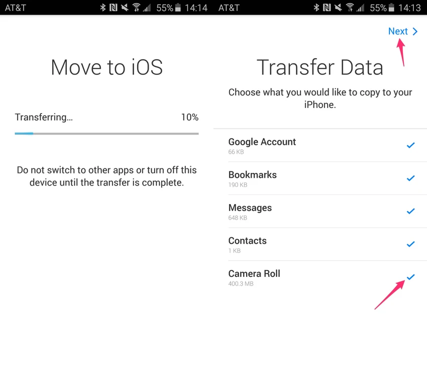 Mẹo chuyển dữ liệu nhanh từ Android sang iPhone ảnh 5 move to ios