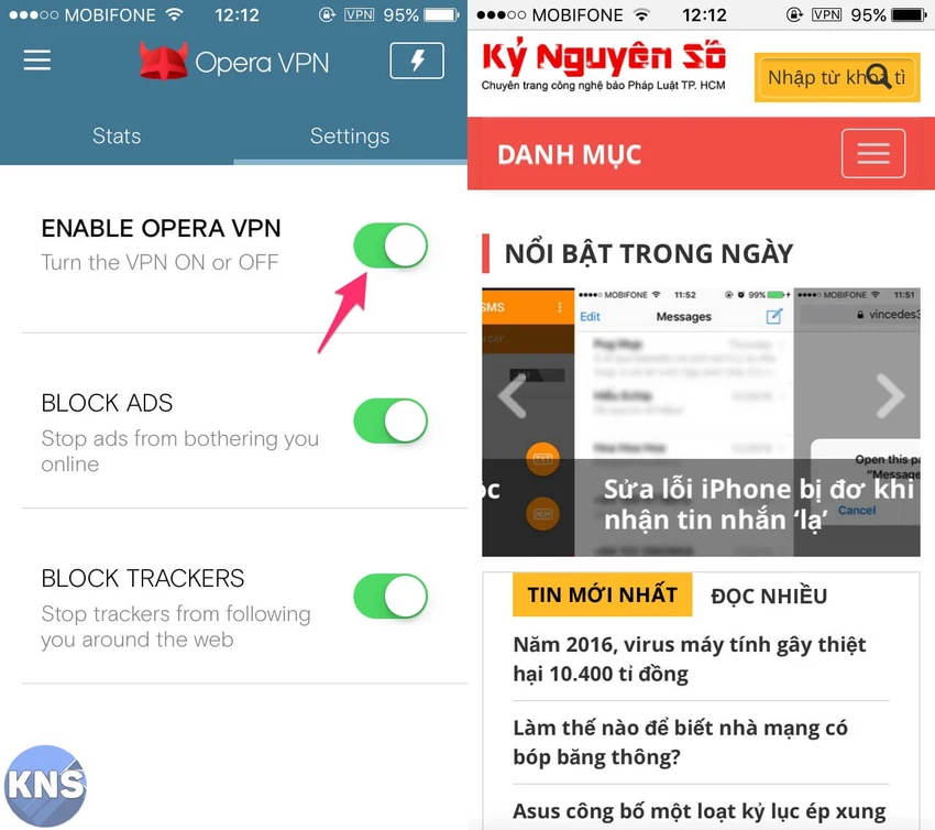 Mẹo tăng tốc Wi-Fi khi bị đứt cáp ảnh 3 opera vpn