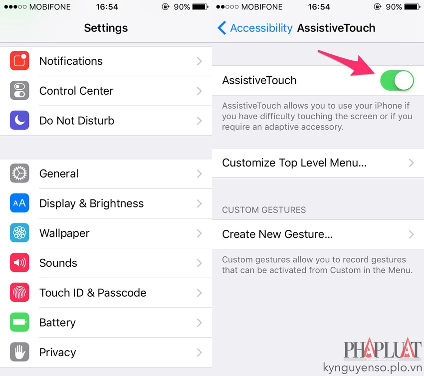 Sửa lỗi nút Home trên iPhone bị đơ