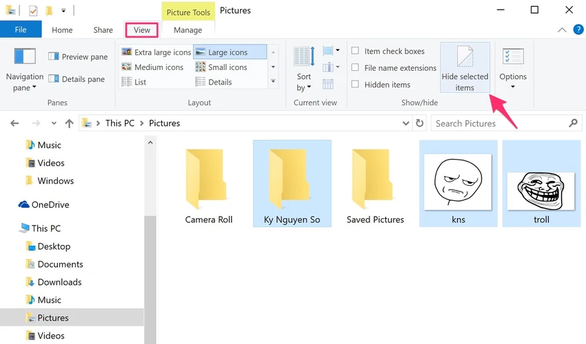 Cách ẩn các tập tin và thư mục quan trọng trên Windows