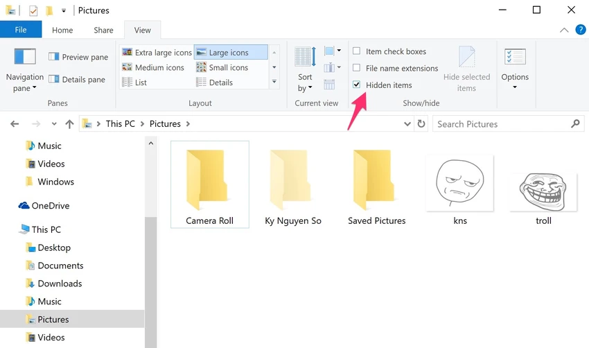 Cách ẩn các tập tin và thư mục quan trọng trên Windows