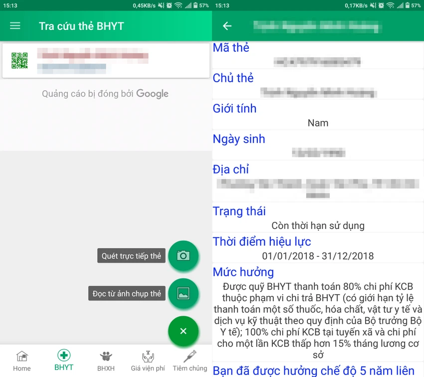 Cách tra cứu BHYT, BHXH bằng smartphone ảnh 3 Cách tra cứu BHYT, BHXH bằng smartphone ảnh 3