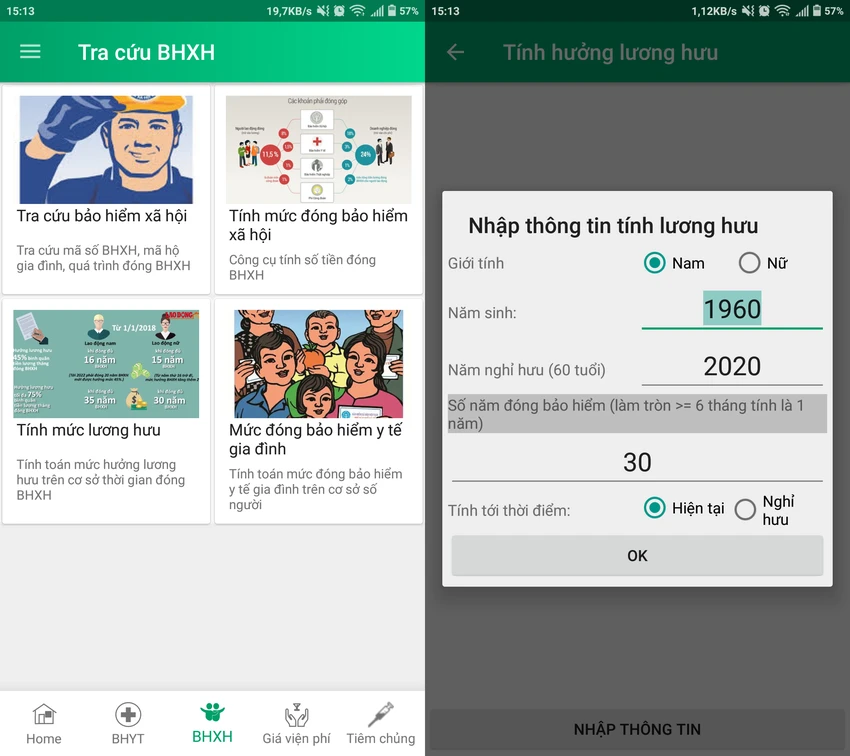 Cách tra cứu BHYT, BHXH bằng smartphone ảnh 4 Cách tra cứu BHYT, BHXH bằng smartphone ảnh 4