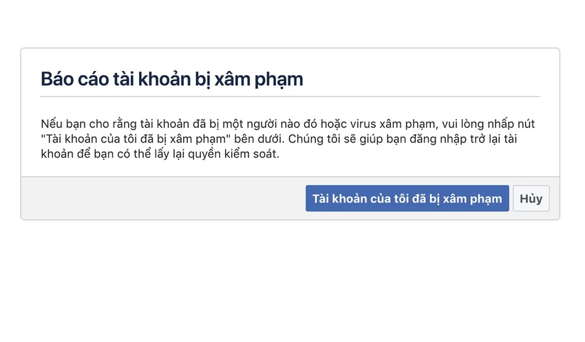 4 việc cần làm ngay lập tức khi bị hack Facebook