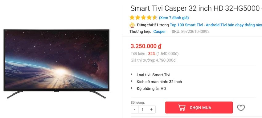 tivi-casper