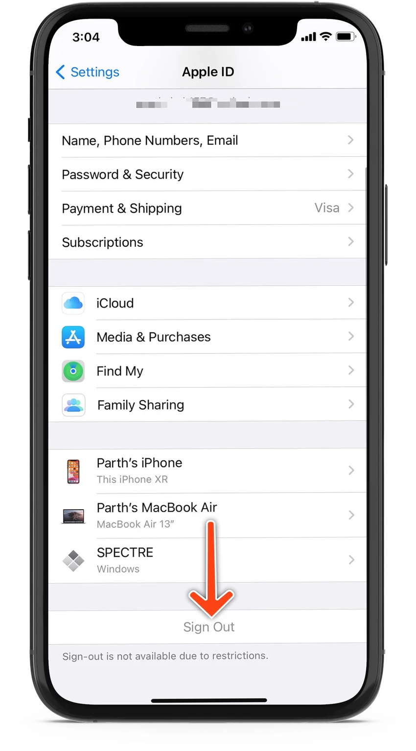 đăng-xuất-apple-id