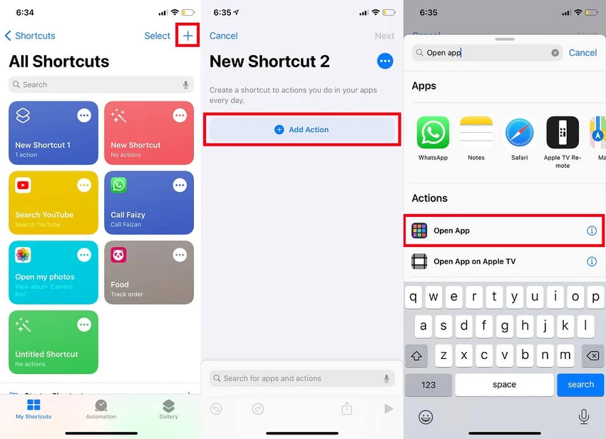 shortcuts
