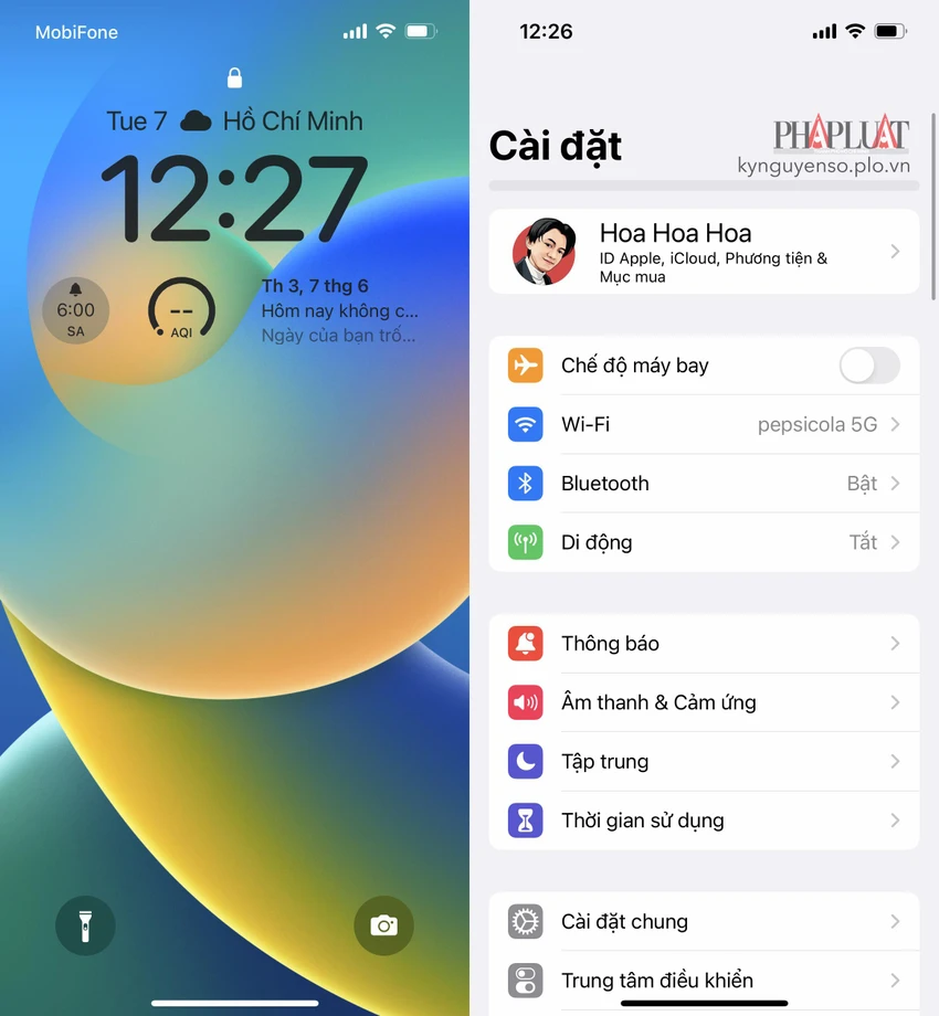 Cập nhật iPhone lên phiên bản iOS 16 beta. Ảnh: MINH HOÀNG