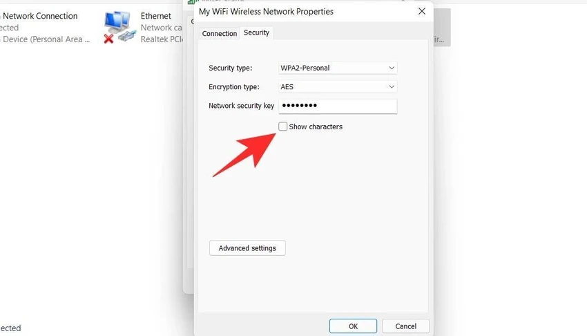 xem-lai-mat-khau-wifi-tren-windows Xem lại mật khẩu WiFi trên Windows. Ảnh: MINH HOÀNG