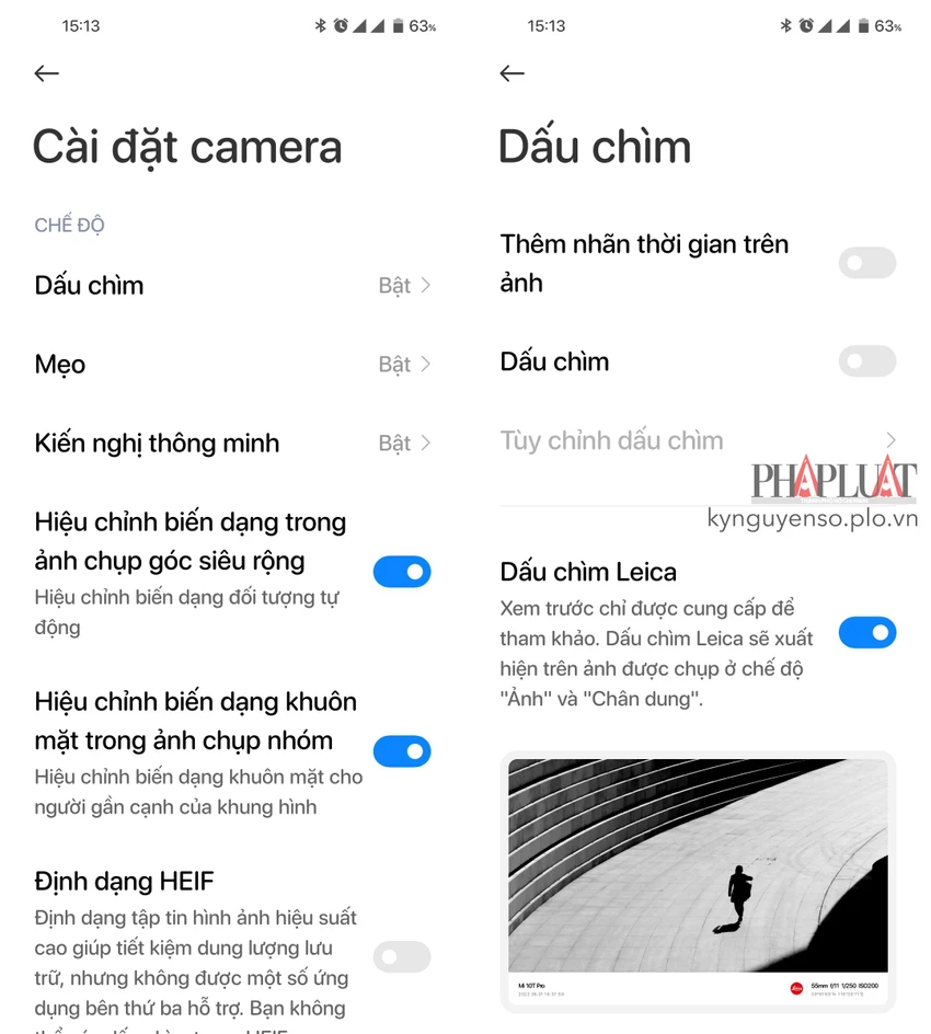 them-logo-leica-len-hinh-anh Thêm logo Leica lên hình ảnh sau khi chụp. Ảnh: MINH HOÀNG