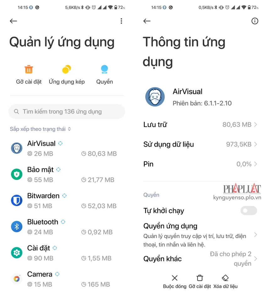 go-bo-phan-mem-doc-hai Gỡ bỏ các ứng dụng độc hại. Ảnh: TIỂU MINH