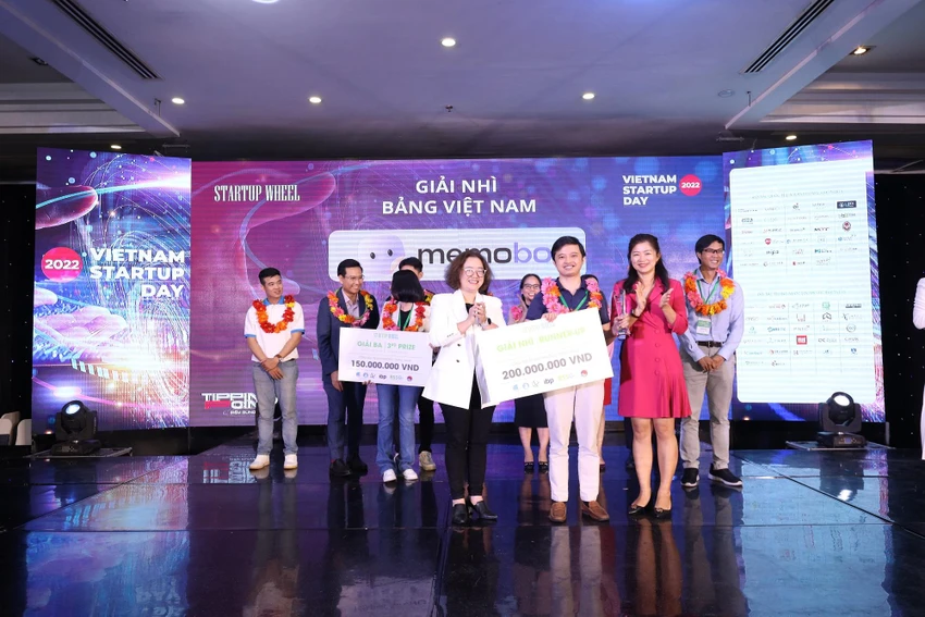 Startup memobot nhận 2 giải thưởng tại cuộc thi. Ảnh: THU HÀ Startup memobot nhận 2 giải thưởng tại cuộc thi. Ảnh: THU HÀ