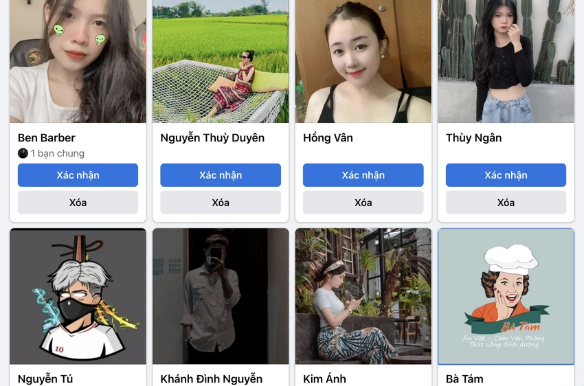 khong-ket-ban-voi-nguoi-la Hạn chế kết bạn với những người không có bạn chung hoặc thông tin không rõ ràng. Ảnh: MINH HOÀNG