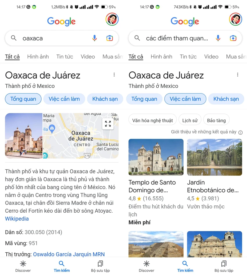 google-tim-kiem Google sẽ hiển thị thông tin trực quan nhất có thể. Ảnh: TIỂU MINH