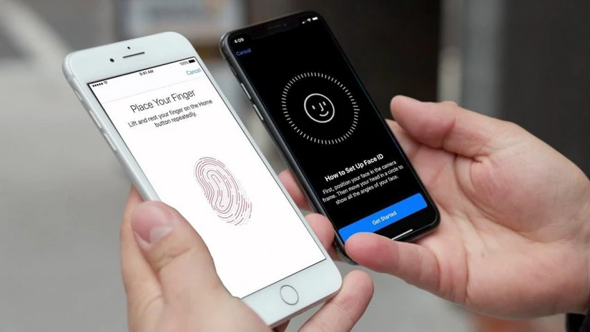 touch-id-vs-face-id Touch ID và Face ID trên iPhone cũ và mới. Ảnh: Apple Insider