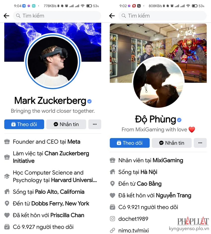 facebook-mat-follow Rất nhiều tài khoản nổi tiếng bị tuột follow xuống dưới 10.000 người. Ảnh: TIỂU MINH