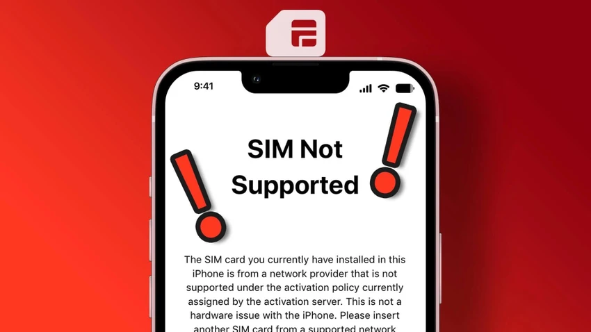 sim không được hỗ trợ