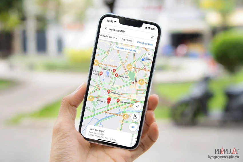Tìm nhanh các trạm sạc xe điện ở xung quanh chỉ với