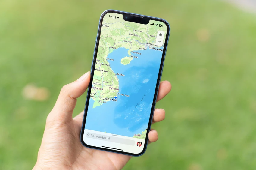 apple-khong-hien-thi-quan-dao-hoang-sa Apple Maps không hiển thị quần đảo Hoàng Sa, Trường Sa của Việt Nam. Ảnh: TIỂU MINH