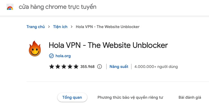 go-cai-dat-tien-ich-hola-vpn Thay vì sử dụng Hola, bạn hãy cài đặt các phần mềm VPN phổ biến. Ảnh: TIỂU MINH