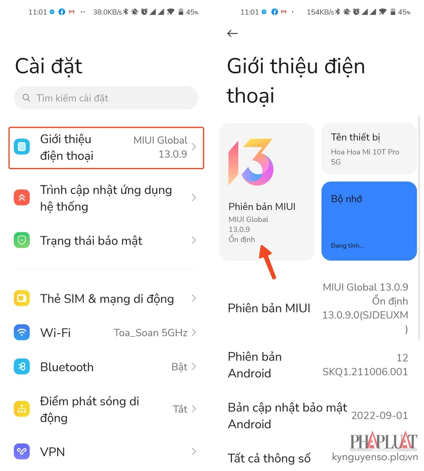 Cập nhật điện thoại Android lên phiên bản mới nhất. Ảnh: MINH HOÀNG