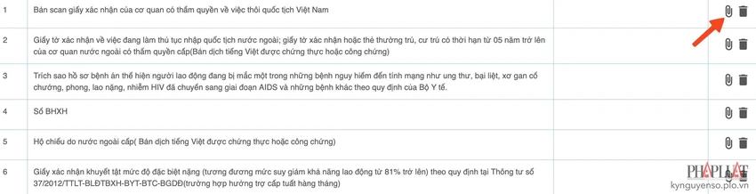 chuan-bi-giay-to-bao-hiem-xa-hoi-can-thiet Người dùng cần tải lên giấy tờ cần thiết. Ảnh: MINH HOÀNG