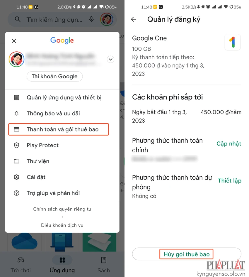 cach-huy-dang-ky-ung-dung-tren-android Hủy đăng ký ứng dụng trên Android. Ảnh: MINH HOÀNG