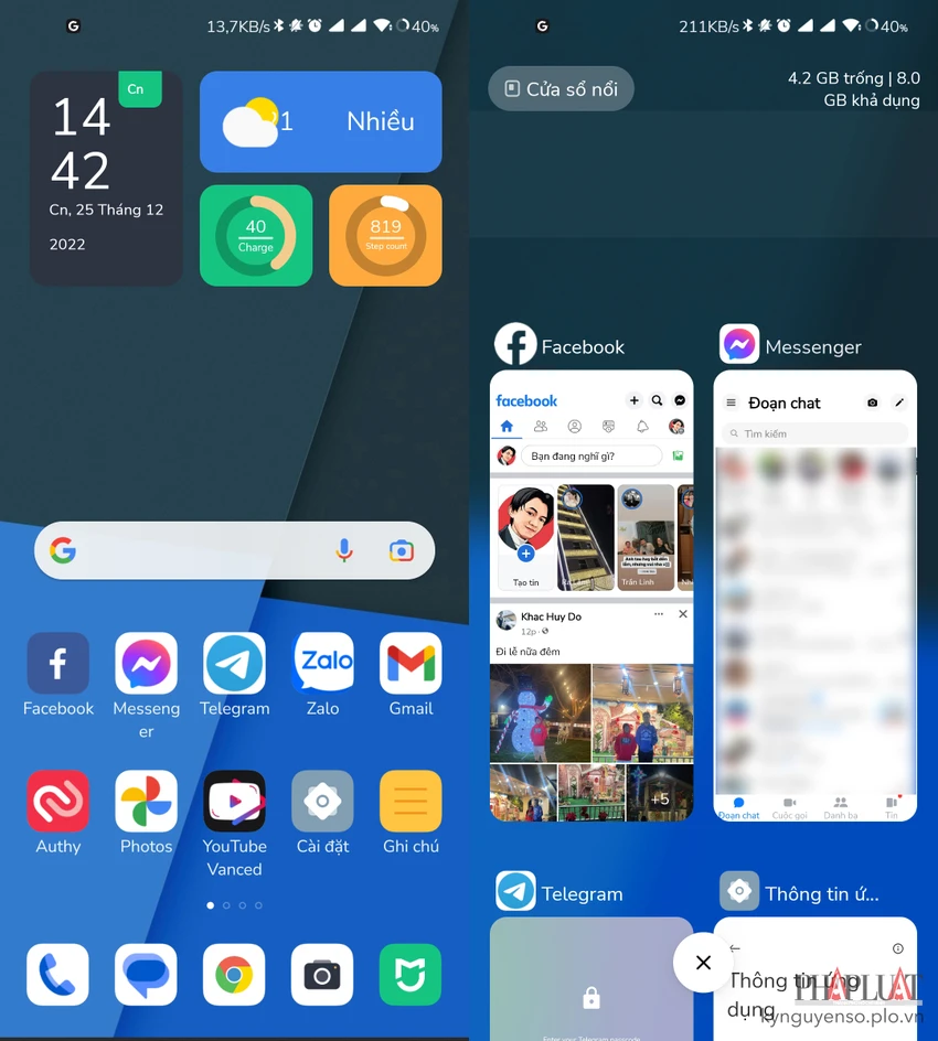 khoi-dong-lai-ung-dung-messenger Khởi động lại ứng dụng Messenger. Ảnh: MINH HOÀNG