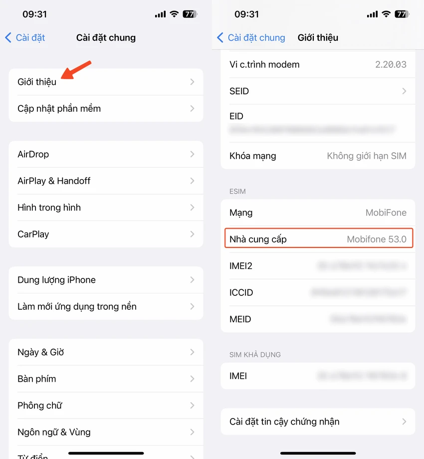 Cập nhật thông tin nhà mạng. Ảnh: MINH HOÀNG